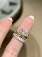 2CTW Pear Shape Lab Grown Diamond Engagement Ring Instagram