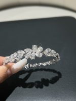 12CTW Pear Cut Lab Grown Diamond Bracelet in 18K White Gold