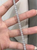 7CTW Round Brilliant Lab Grown Diamond Tennis Bracelet For Women