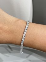 7CTW Round Brilliant Lab Grown Diamond Tennis Bracelet For Women