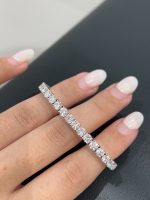 7CTW Round Brilliant Lab Grown Diamond Tennis Bracelet For Women