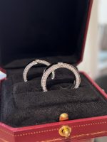 Full Circle Lab Grown Diamond Wedding Band Ring in 18K White Gold