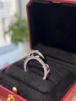 Full Circle Lab Grown Diamond Wedding Band Ring in 18K White Gold