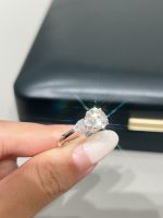 2CTW Round Brilliant Lab Grown Diamond Engagement Ring Three-Stone