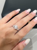 2CTW Round Brilliant Lab Grown Diamond Engagement Ring Three-Stone