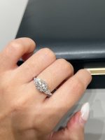 2CTW Round Brilliant Lab Grown Diamond Engagement Ring Three-Stone