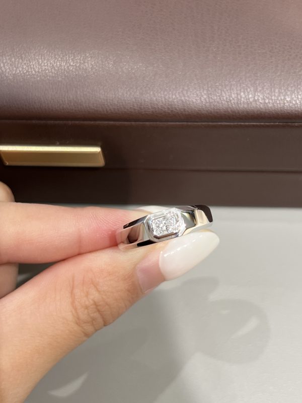 0.3CTW Radiant Cut Lab Grown Diamond Wedding Band Ring For Men