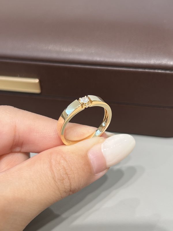 0.1CTW Round Cut Lab Grown Diamond Wedding Band For Men