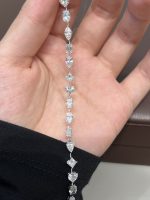 6.5CTW Full Circle Lab Grown Diamond Bracelet in 18K White Gold