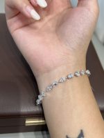 6.5CTW Full Circle Lab Grown Diamond Bracelet in 18K White Gold