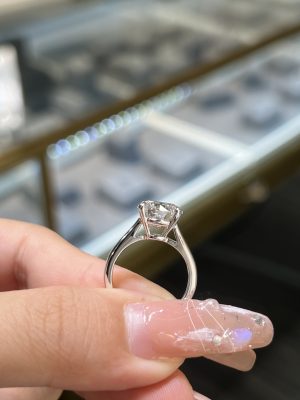 3CTW Lab Grown Diamond Engagement Ring
