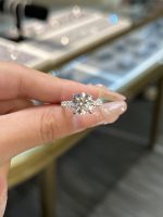 3CTW Round Brilliant Lab Grown Diamond Engagement Ring Four Prong