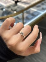 1CTW Round Brilliant Lab Grown Diamond Engagement Ring Four Prong