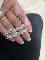 Marquise Cut and Round Brilliant Lab Grown Diamond Earrings