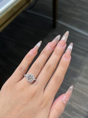 2CTW Round Brilliant Lab Grown Diamond Engagement Ring