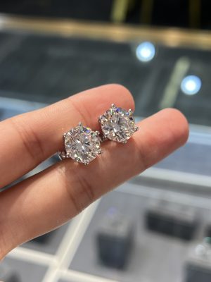 10CTW Lab Grown Diamond Earrings