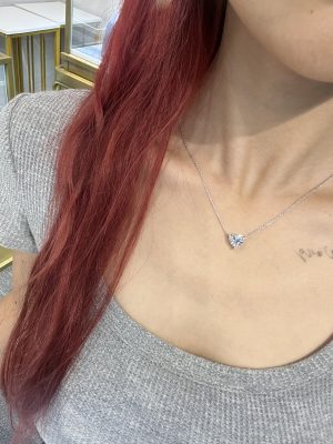 1CT Heart Cut Lab Grown Diamond Solitaire Pendant