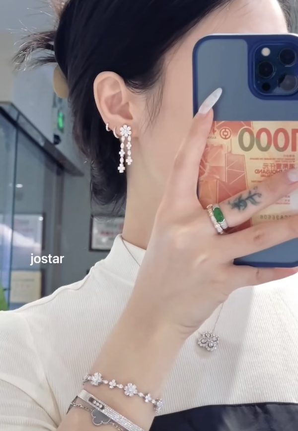 Forget-Me-Not Lab Grown Diamond Earrings Pear Shape and Marquise Cut