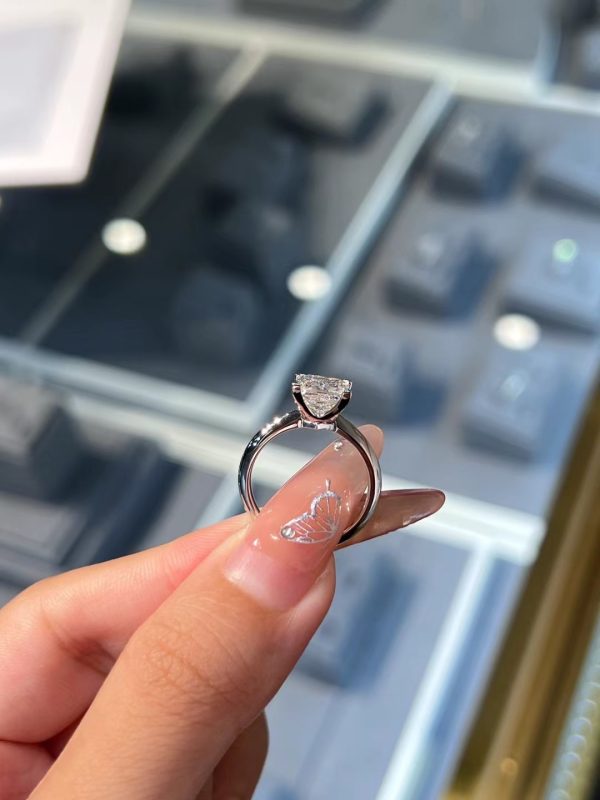 2CTW Princess Cut Lab Grown Diamond Engagement Ring