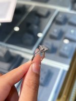 2CTW Princess Cut Lab Grown Diamond Engagement Ring