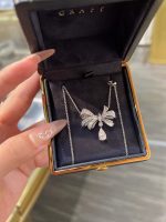 0.7CTW Pear Shape Lab Grown Diamond  Drop Pendant in 18K  White Gold