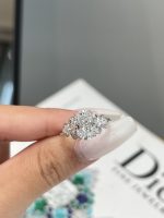 2CTW Oval Cut Lab Grown Diamond Engagement Ring