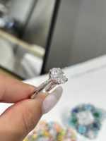 5CTW Round Brilliant Lab Grown Diamond Engagement Ring