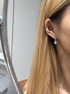 Lab Grown Diamond Earrings Four Prong