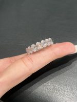 Round Brilliant Cut Women's Lab Grown Diamond Band in 18K White Gold