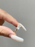 Toi et Moi Princess Cut and Pear Shape Lab Grown Diamond Engagement Ring