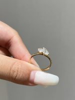 Toi et Moi Two-Stone Pear Shape Lab Grown Diamond Engagement Ring