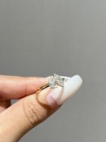 Toi et Moi Pear Shape and Marquise Cut Lab Grown Diamond Two Stone Ring in 18K Yellow Gold