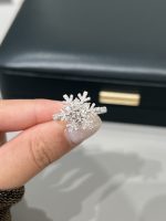 1 Carat D VVS2 Snowflake 18K White Gold Lab Grown Diamond Engagement Ring