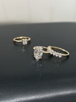 3 Carats Oval Cut Lab Grown Diamond Engagement Ring in 18K Yellow Gold