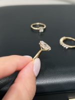 3 Carats Oval Cut Lab Grown Diamond Engagement Ring in 18K Yellow Gold