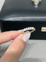 0.8 Carat Oval Cut Lab Grown Diamond Engagement Ring For Women in 18K Yellow Gold