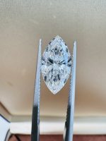 3 Carats CVD Marquise Cut Lab Grown Diamond D VVS2 IGI Certificate