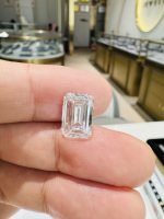 5 Carats Emerald Cut CVD Lab Grown Diamond IGI Certificate D VVS2