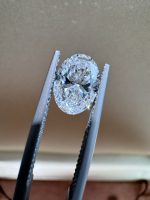 2 Carats Oval Cut CVD Lab Grown Diamond IGI Certification D VS1