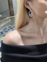 Full Circle Lab Grown Diamond Earrings For Women in 18K White Gold