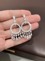 Full Circle Lab Grown Diamond Earrings For Women in 18K White Gold