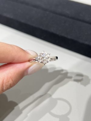 1.75ct. t.w. Lab Grown Diamond Solitaire Engagement Ring in 18k White Gold Six Prong