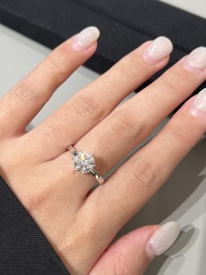 1.75ct. t.w. Lab Grown Diamond Solitaire Engagement Ring in 18k White Gold