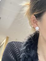 10CT TW Lab Grown Diamond Solitaire Stud Earrings in 18K White Gold