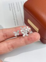 Marquise Cut and Pear Shape Butterfly Lab Grown Diamond Ring For Women