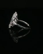 18K white gold 10ct Marquise cut lab grown diamond Three-Stone ring