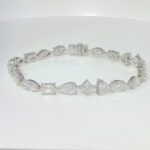 10.92CTW Full Circle Lab Grown Diamond Bracelet in 18K White Gold