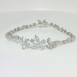 5.55CTW Pear Cut Lab Grown Diamond Bracelet in 18K White Gold