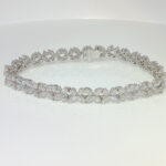 6.76CTW Marquise Cut Lab Grown Diamond Bracelet in 18K White Gold