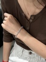 9.99CTW Emerald Cut Lab Grown Diamond Bracelet in 18K White Gold